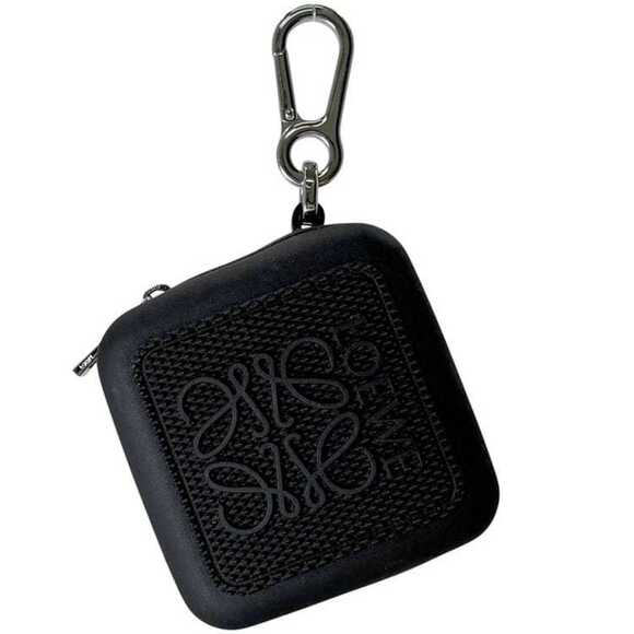Loewe coin case f-24820 black with anagram C987R27X01 rubber purse 052238 LOE...